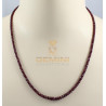 Rubin Kette - facettierte Rubin Halskette 54,5 cm lang-Edelsteinketten