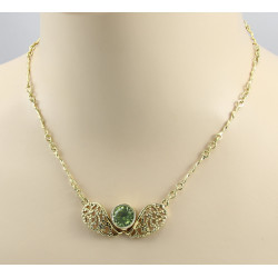 Peridot Collier in 585er Gelbgold 
