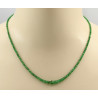 Tsavorit Kette - grüne Granat Halskette facettiert 48,5 cm -Edelsteinketten