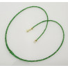 Tsavorit Kette - grüne Granat Halskette facettiert 48,5 cm -Edelsteinketten
