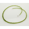 Vesuviankette - grüner Idokras facettiert 44,5 cm-Edelsteinketten