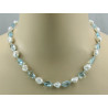 Keshi-Perlenkette mit Topas Halskette für Damen 47,5 cm-Perlenketten