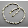Keshiperle mit Peridot - Perlenkette 46,5 cm-Perlenketten