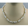 Keshiperle mit Peridot - Perlenkette 46,5 cm-Perlenketten