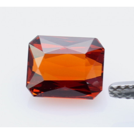 Spessartin-Granat Achteck - Oktagon 3,37 Karat-Edelsteine