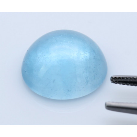 Blautopas Cabochon rund 19 mm Skyblue 30,10 Karat-Edelsteine