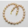 Süßwasser Perlenkettemulticolour Barock-Form 45 cm-Perlenketten
