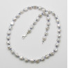 Keshi Perlenkette mit Kyanit 51 cm lang-Perlenketten