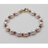 Perlen Armband mit Granat und Amethyst-Perlen-Armbänder