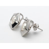 Perlen Ohrstecker in Silber im Fünfeck-Design-Perlen-Ohrringe