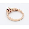 Solitär-Ring in 750er Rosé-Gold Spinell & Brillanten Gr. 54-Gold-Ringe