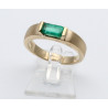 750er Goldring mit Smaragd in Ringgröße 53-Gold-Ringe