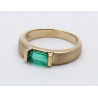 750er Goldring mit Smaragd in Ringgröße 53-Gold-Ringe