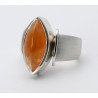 Mandarin-Granat Ring in 925er Silber Ringgröße 57-Silberringe