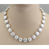Süßwasser-Perlenkette weiß mit kleinen Lapislazuli 49,5 cm-Perlenketten