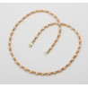 Perlenkette - Süßwasserperlen mit Karneol 46 cm-Perlenketten
