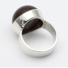 925er Silber-Ring mit Mondstein Cabochon Ringgröße 56-Silberringe