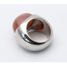 Silber-Ring mit Mondstein orange-braun Ringgröße 56-Silberringe