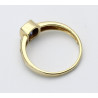 Goldring 585er mit Tansanit und Brillanten Gr. 54-Gold-Ringe