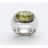 Silber-Ring 925er mit Peridot Cabochon oval Ringgröße 53-Silberringe