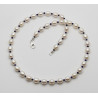 Süßwasser-Perlenkette mit Lapislazuli in 47 cm Länge-Perlenketten