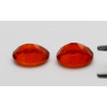 Feueropal oval facettiert als Paar 9 x 7 mm 2,80 Karat-Edelsteine