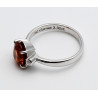 Mandarin-Granat Ring mit Diamant 750er WG 3,32 ct Gr. 54-Gold-Ringe