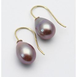 Perlen-Ohrringe Mingperlen Süßwasser als Ohrhänger in 585er Gold