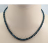 Kyanit Kette Cyanit Disthen Rondelle in blaugrün 45 cm lang-Edelsteinketten