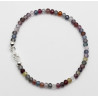 Spinell Armband facettiert multicolour mit Silber-Schließe 19,5 cm-Edelstein-Armbänder