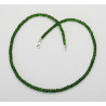 Chromdiopsid Kette - grüne Chromdiopside in Rondellform 43,5 cm-Edelsteinketten