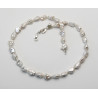 Keshi-Perlenkette - weiße Keshi-Perlen in Barockform 46 cm-Perlenketten