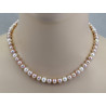 Süßwasser-Perlenkette multicolour natur 45 cm-Perlenketten