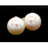 Perlen-Ohrstecker 12 mm Perle in 925er Silber-Perlen-Ohrringe