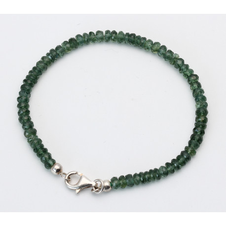 Apatit Armband - grüne facettierte Apatite 18,5 cm lang-Edelstein-Armbänder