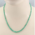 Smaragd Edelsteinkette greenfire Smaragd facettiert aus Kolumbien 49 cm-Edelsteinketten