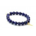 Lapislazuli Armband blaues Lapis Buddha-Armband mit Glücksbringer 17 cm-Edelstein-Armbänder
