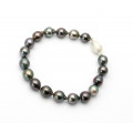 Tahiti-Perlen Armband Barockform mit edler Magnetschließe 21 cm-Perlen-Armbänder