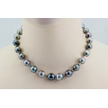 Tahiti-Perlenkette - in Barockform mehrfarbig - 46 cm lang-Perlenketten