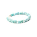 Larimar-Armband - Atlantisstein hellblau Edelsteinarmband 21 cm