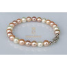 Perlen-Armband Süßwasserperlen multicolour 19 cm-Perlen-Armbänder